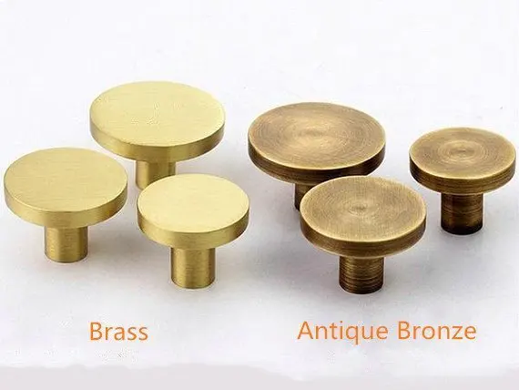 Латунные ручки для выдвижных ящиков кухонной мебели 1 дюйм дюйма 25 дюйма|Ручка