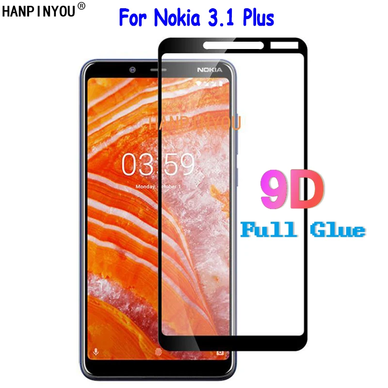 Закаленное стекло с полным покрытием для Nokia 3 1 Plus TA 1118 полноэкранная защита 6 0
