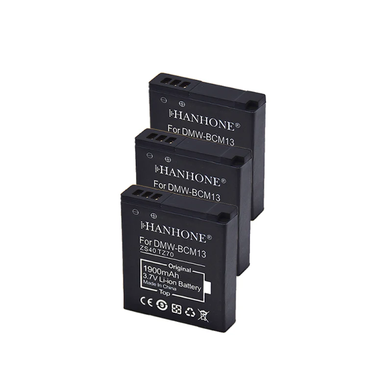 Фотоаккумулятор для Panasonic Lumix ZS40 TZ41 ZS45 TZ60 TZ57 ZS30 TZ70 ZS27 ZS50 TZ37 1900 мАч 3 шт. | Электроника
