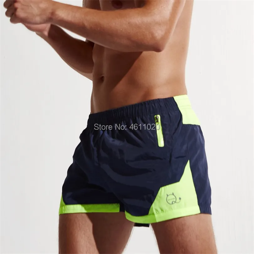 Быстросохнущие мужские пляжные шорты в стиле пэтчворк с подкладкой и Hybird - Фото №1
