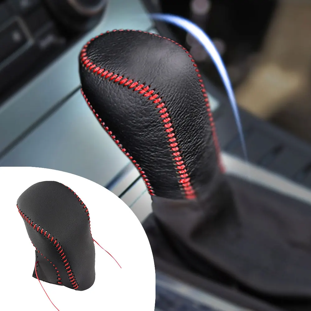 For Volkswagen BORA 13-19 LAVIDA 13-18 beetle 12-16 POLO 11-18 Gear Head Covers Interior PU Leather Hand-Stitched Shift Knob | Автомобили