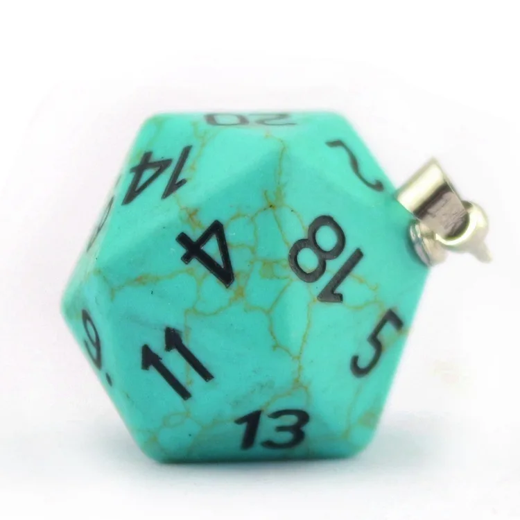 TRPG бегущая группа ДНД дракон и подземелье 20 Лицо кости цифровой кулон