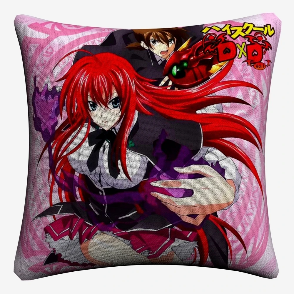 Риас Gremory старшая школа Dxd аниме декоративная льняная Наволочка на подушку