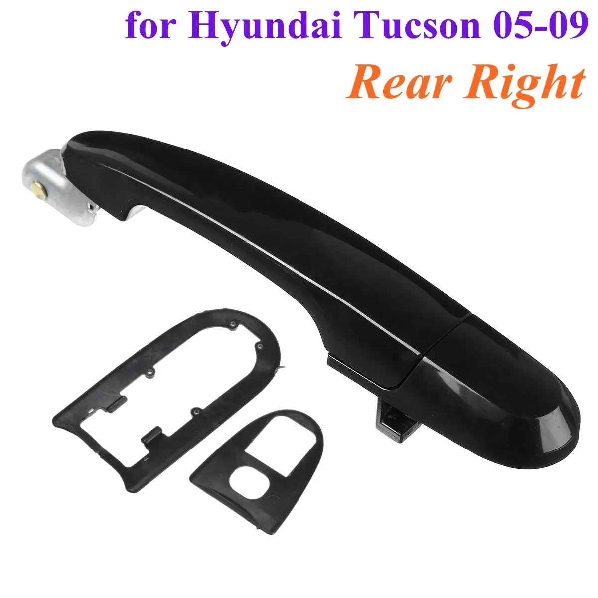 

Rear Right Black Car Exterior Outside Door Handle for Hyundai/Tucson 2005-2009 ABS Plastic 83660-2E000