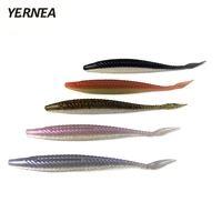 yernea 5pcslot 6 9 g 13 cm 5 color optional two color soft bait fishing lure manual silicone imitation bionic road sub lure