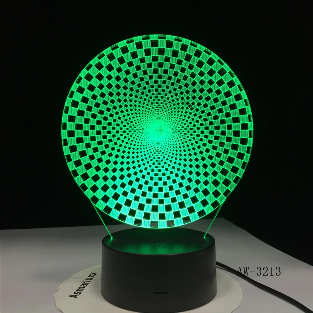 3D Colorful Visual Led Abstract New Shape Night Lights Usb Animal Table Lamp Bedroom Sleep Lighting Fixture Decor AW-3213 | Лампы и