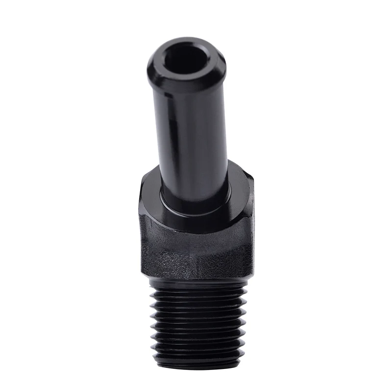 Адаптер для шланга evil energy 45 градусов 1/4 "NPT Male To 3/8" Barb Nipper Hose Barbs Black AN6 NPT