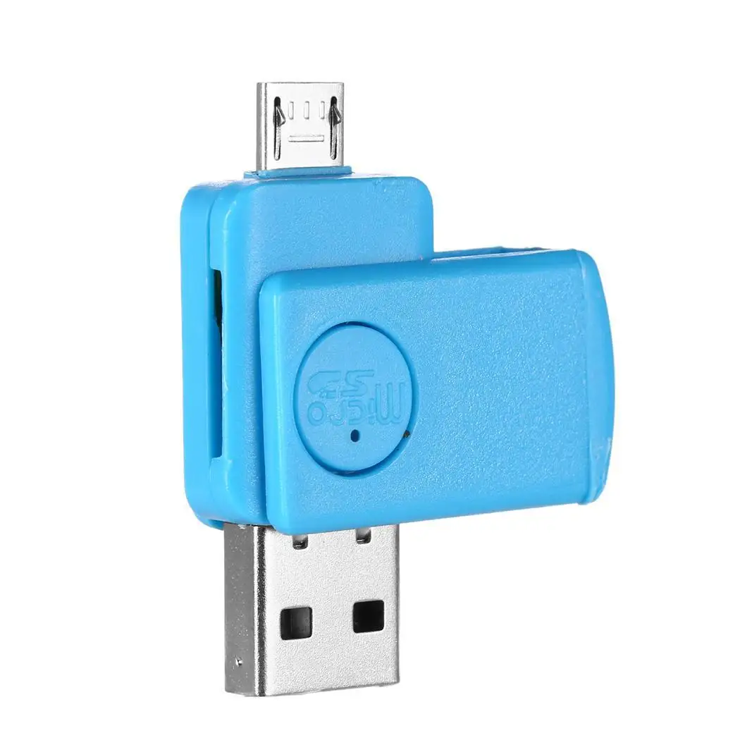 Micro OTG Смартфон USB2.0 компьютер Интерфейс карты TF белый розовый зеленый синий