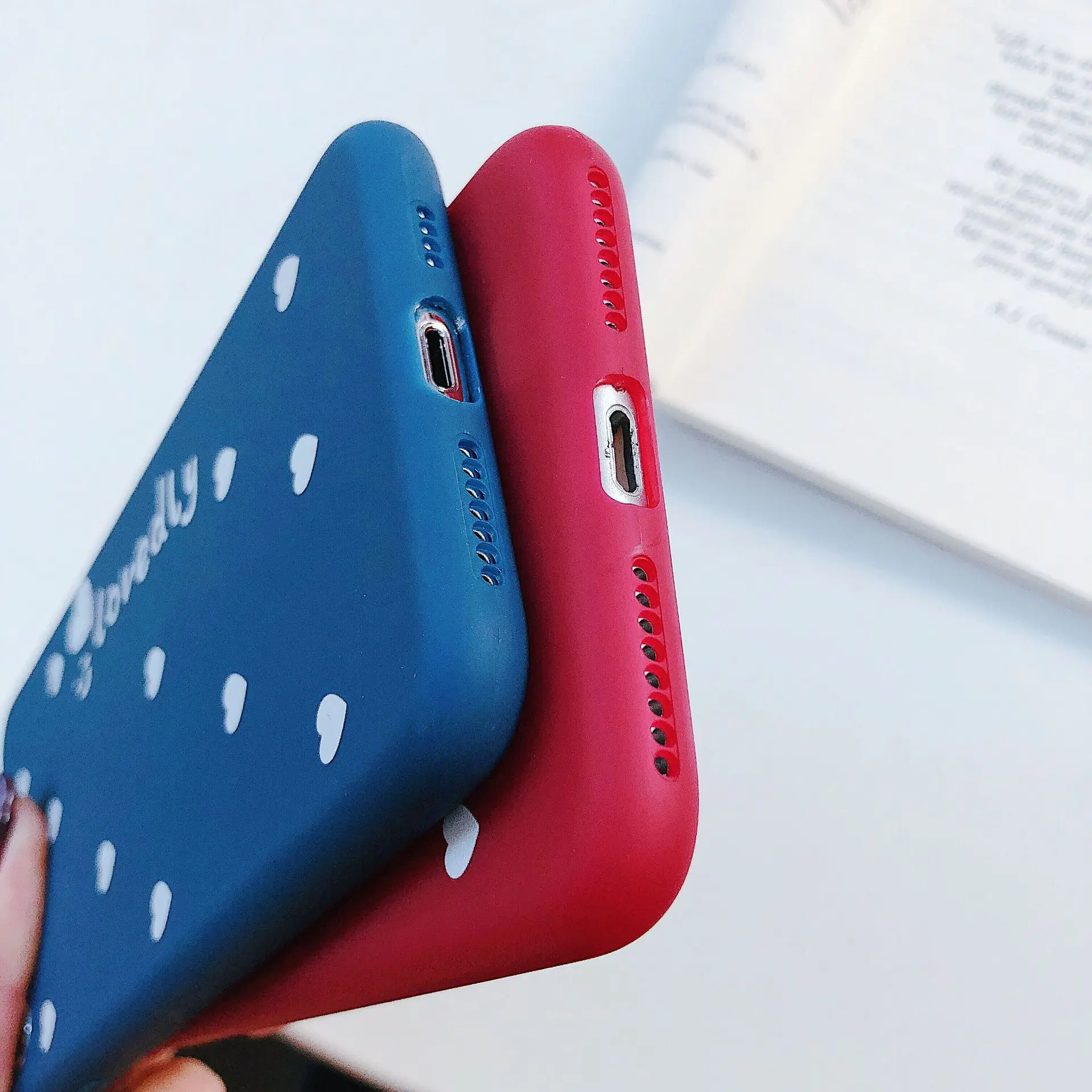 3D Kawaii Сердце английская буква чехол для iPhone X XS MAX XR 10 8 7 6 S Plus Мягкая силиконовая