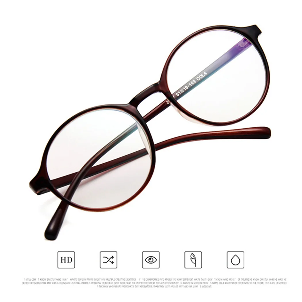 Модная круглая пластиковая оправа для очков Ретро Бренд Дизайнер Gafas De Sol очки