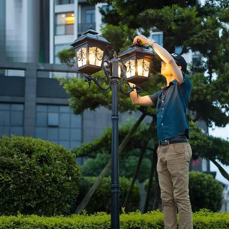 Jalan Straatverlichting Sokak Lamba лампа Lampadaire Farola внешняя Плаза светильник Exterieur Led Off Lampione