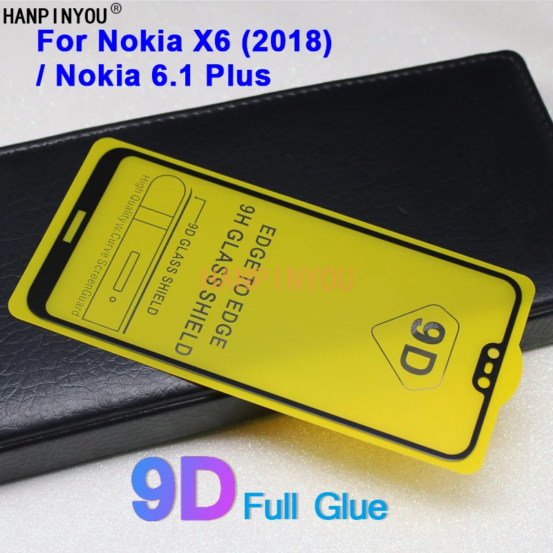 Для Nokia 6 1 Plus/Nokia X6 5 8 &quot9D полное покрытие из клея закаленная Защитная стеклянная