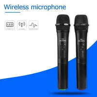 2pcs 268 85mhz262 85mhz smart wireless microphones for studio recording karaoke handheld karaoke mic with usb receiver