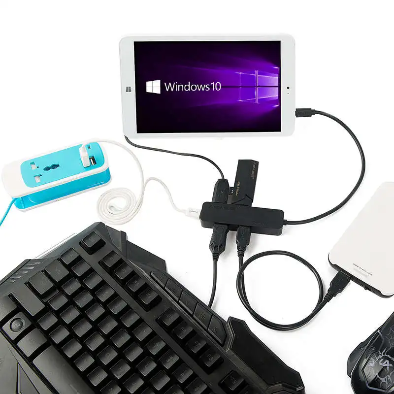Acasis H032 4 портовый Otg Micro usb хаб Usb 2 0 адаптер 1 5а зарядный кабель разветвитель