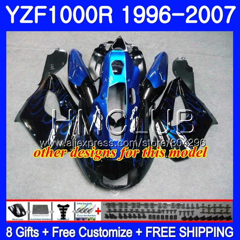 Thunderace для YAMAHA Movistar blk YZF1000R 02 03 04 05 06 07 104HM.14 YZF-1000R YZF 1000R 2002 2003 2004 2005 2006 2007 обтекатель |