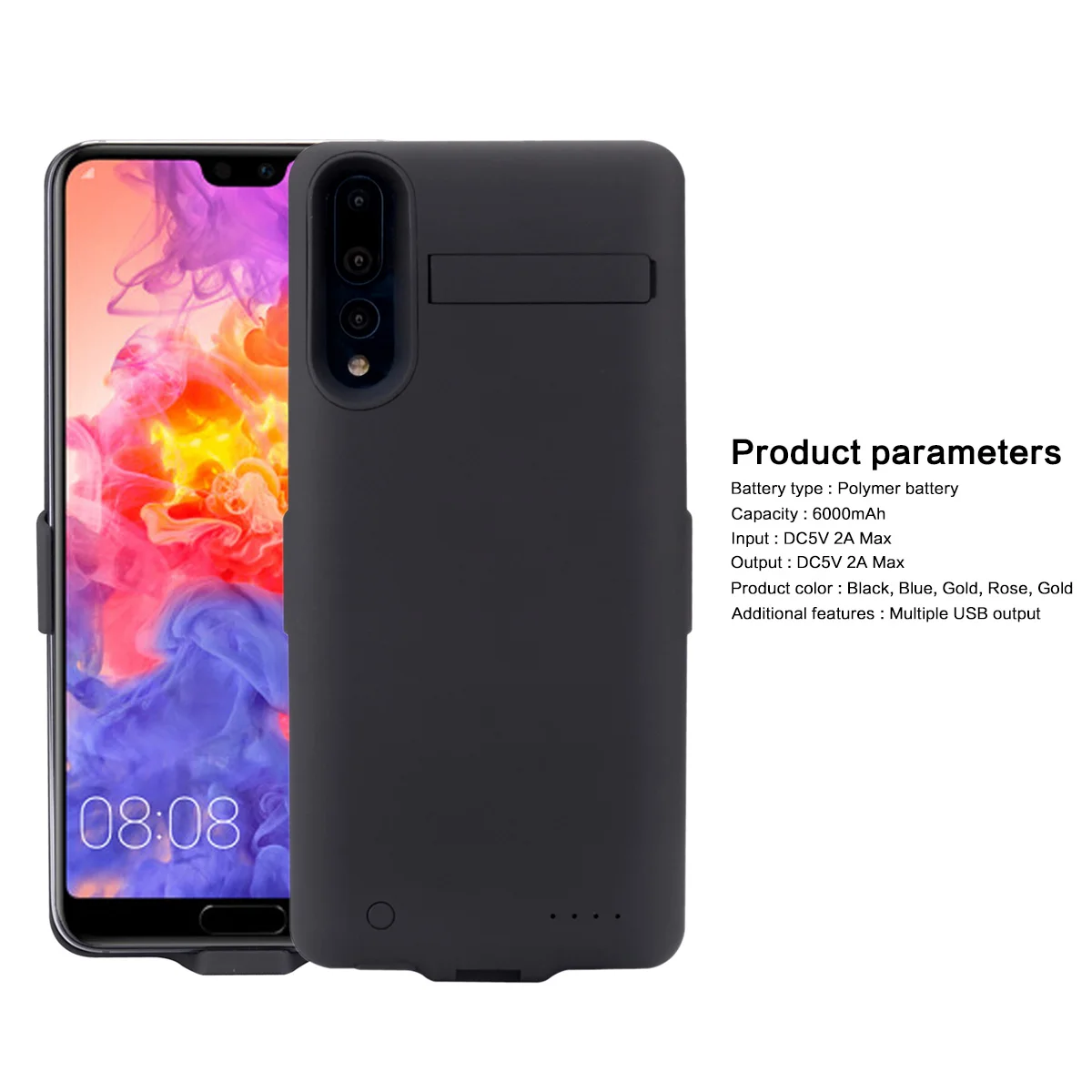 CASEWIN чехол для зарядного устройства Xiaomi Mi 8 6000 мАч зарядки внешнего резервного