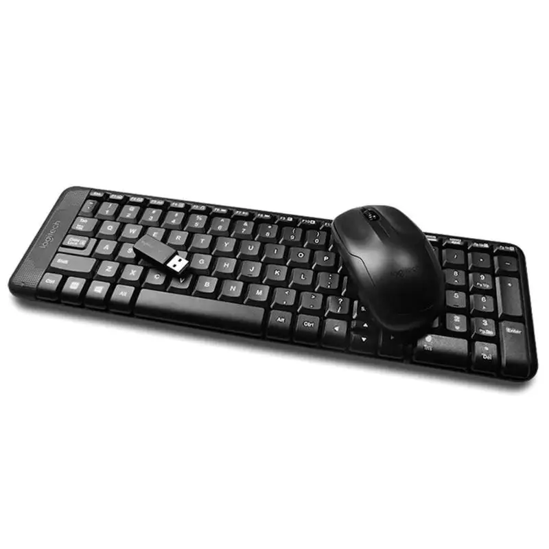 Logitech MK220 клавиатура Мышь комплект Беспроводной 104 ключей 2 4 ГГц Беспроводная