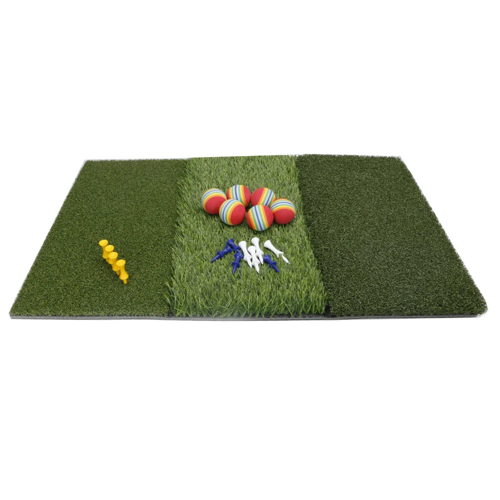 Online Golf çimi Mat Içerir Sıkı Yalan Kaba Ve Fairway Için Sürüş Ve Koyarak Golf Uygulama Ve Eğitim 3-in-1 çimenlik çimi Mat