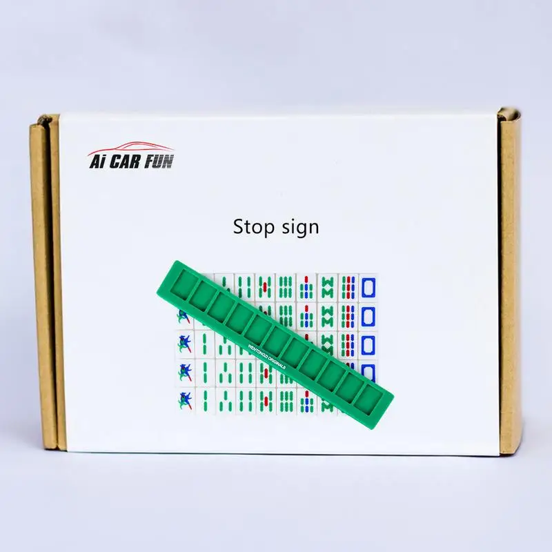 Mahjong Stop Sign Unique Shape Breaks Through The Traditional Design Classic Public Painting Retro Gift | Автомобили и мотоциклы