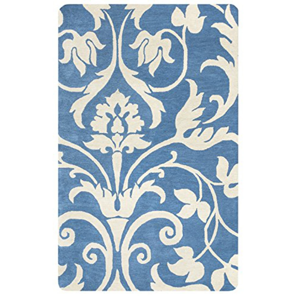 Коврик Rizzy Home Marianna Fields Collection 5' x 8' синий/хаки | Дом и сад