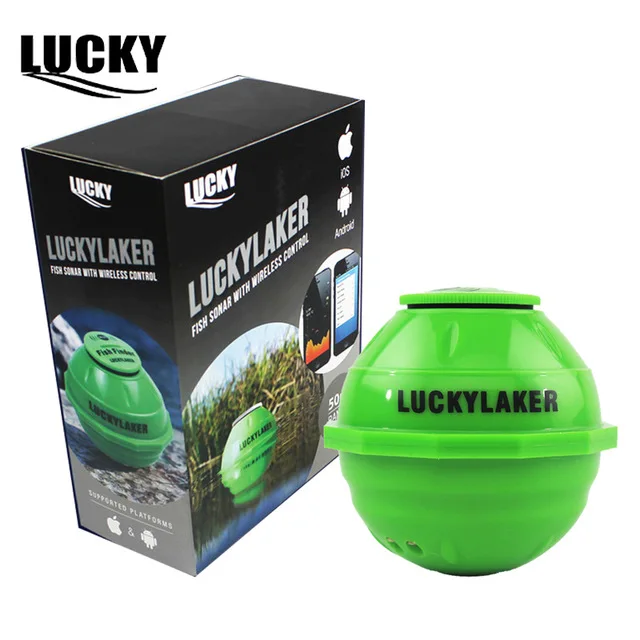 

Lucky Portable Fish Finder ff916 Wireless Alarm Fishing Sonar fishfinder 50M/130ft Sea Fish Detect Finder for Android IOS