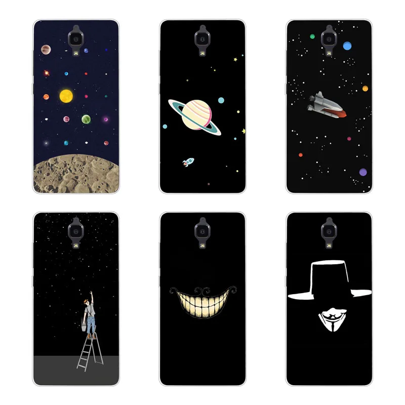 xiaomi mi 4 4i 4c Case Silicon Black graffiti Painting Soft TPU Back Cover for mi4 mi4i mi4c Protect Phone cases shell |