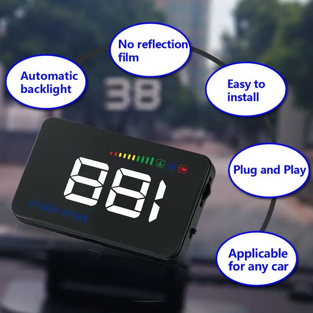 A500 3 5 дюймов OBD HUD Автомобильный дисплей лобовое стекло проектор бортовой