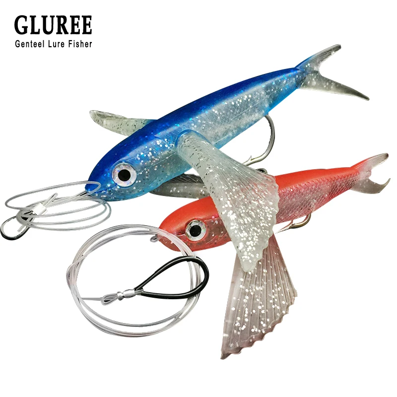 GLUREE 17 см 21 ПВХ Морская рыбалка мягкая искусственная приманка рыболовная большие