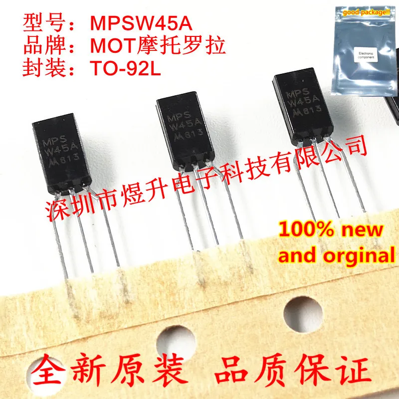5 шт. новинка 100% оригинальный MPSW45A MPSW45 TO 92L One Watt Darlington транзисторы|Комплекты
