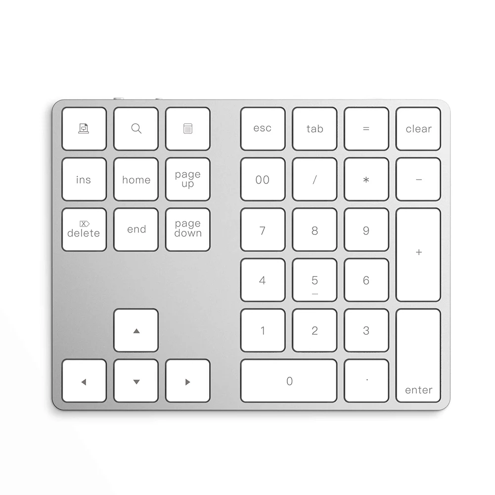 Беспроводная цифровая мини клавиатура с Bluetooth 34 клавиши для Apple Android MacBook
