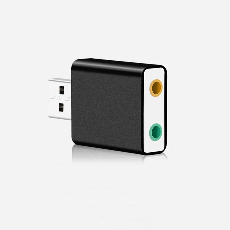 7.1 канальный алюминиевый сплав Usb звуковая карта компьютера внешняя Usb7.1