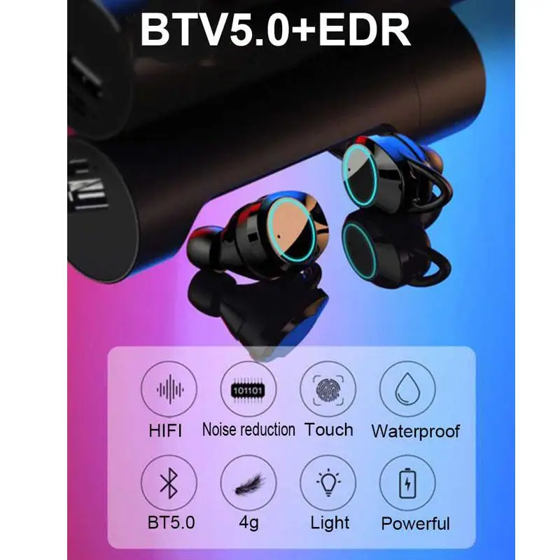 HIFI стерео 18 H очень долгое время воспроизведения Bluetooth наушники TWS 5 0 вкладыши с