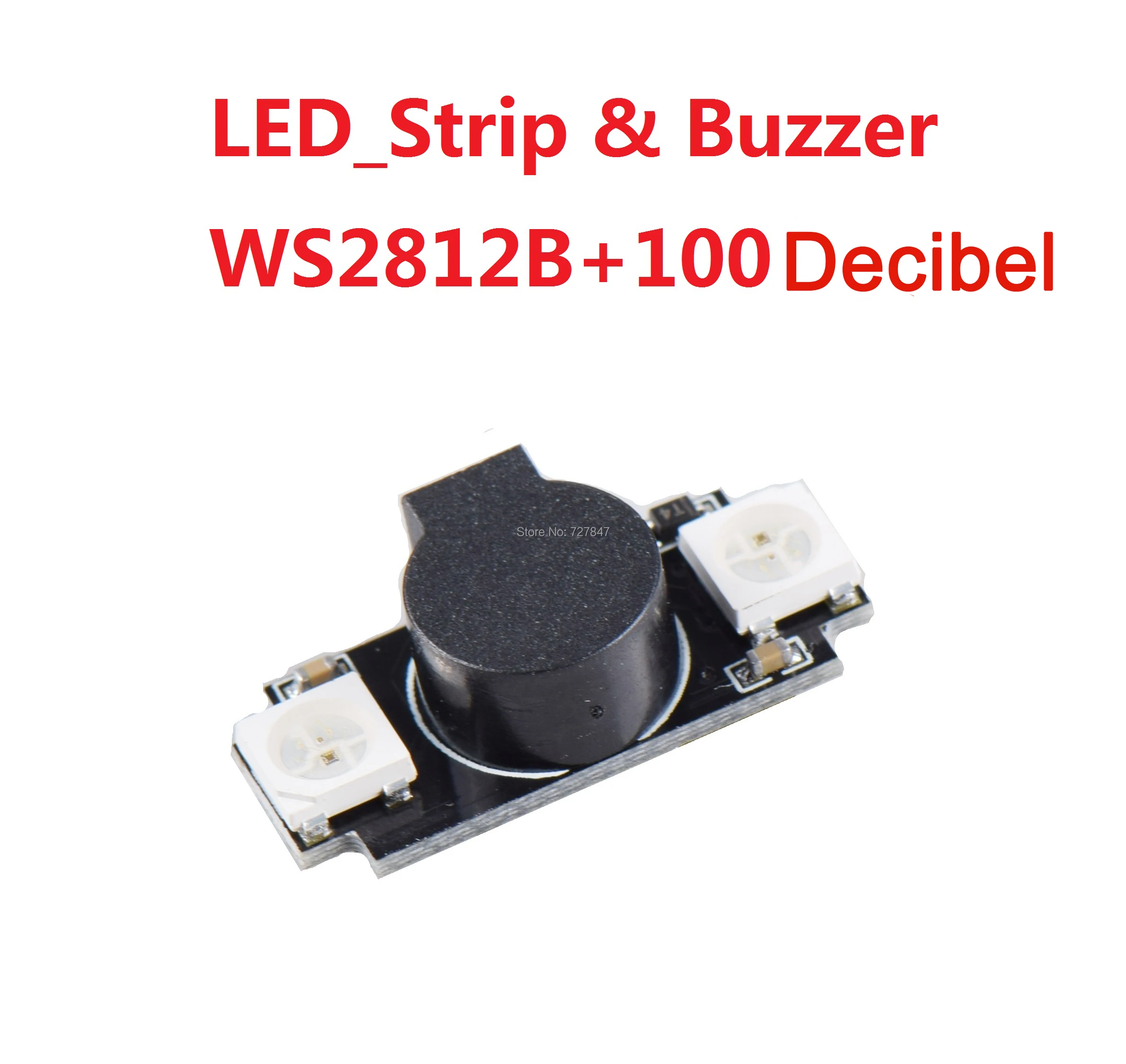 Новый светодиодный светильник 2 в 1 WS2812B 5V 100db с сигналом тревоги базовый двигателя