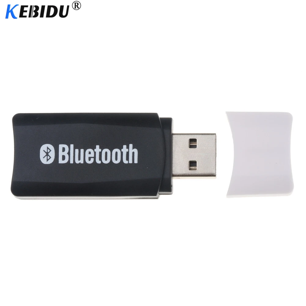 Kebidu беспроводной Bluetooth 5 0 USB приемник адаптер ключ AUX с 3 мм аудиокабелем громкой