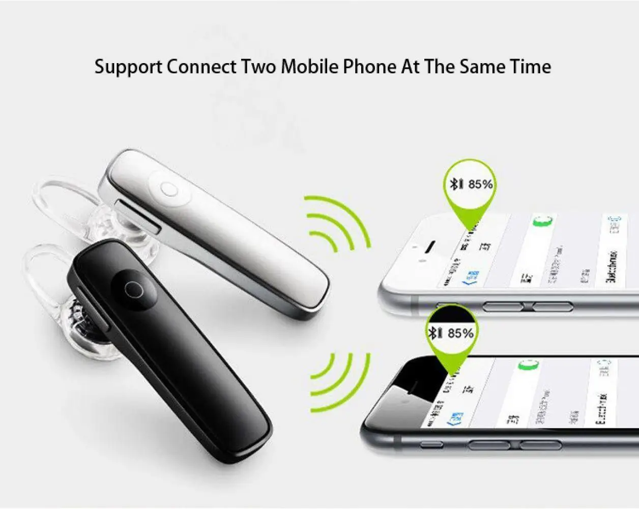 Автомобильные беспроводные наушники стерео спортивные мини bluetooth микрофон