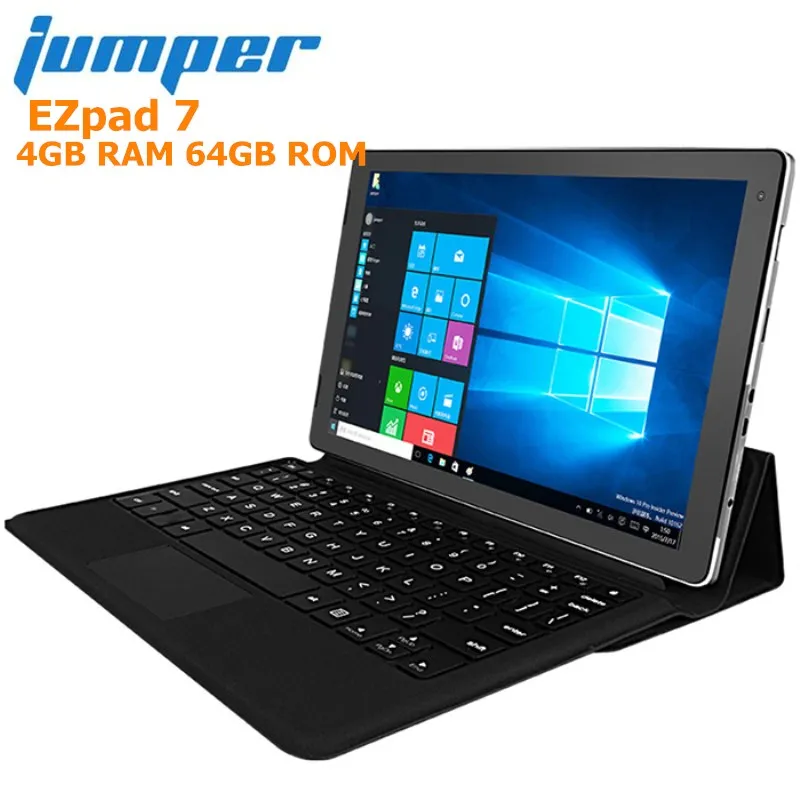 Джемпер EZpad 7 2 в 1 планшеты PC 10 ''windows 64 бит Intel Cherry Trail Z8350 4 ядра 44 ГГц ГБ