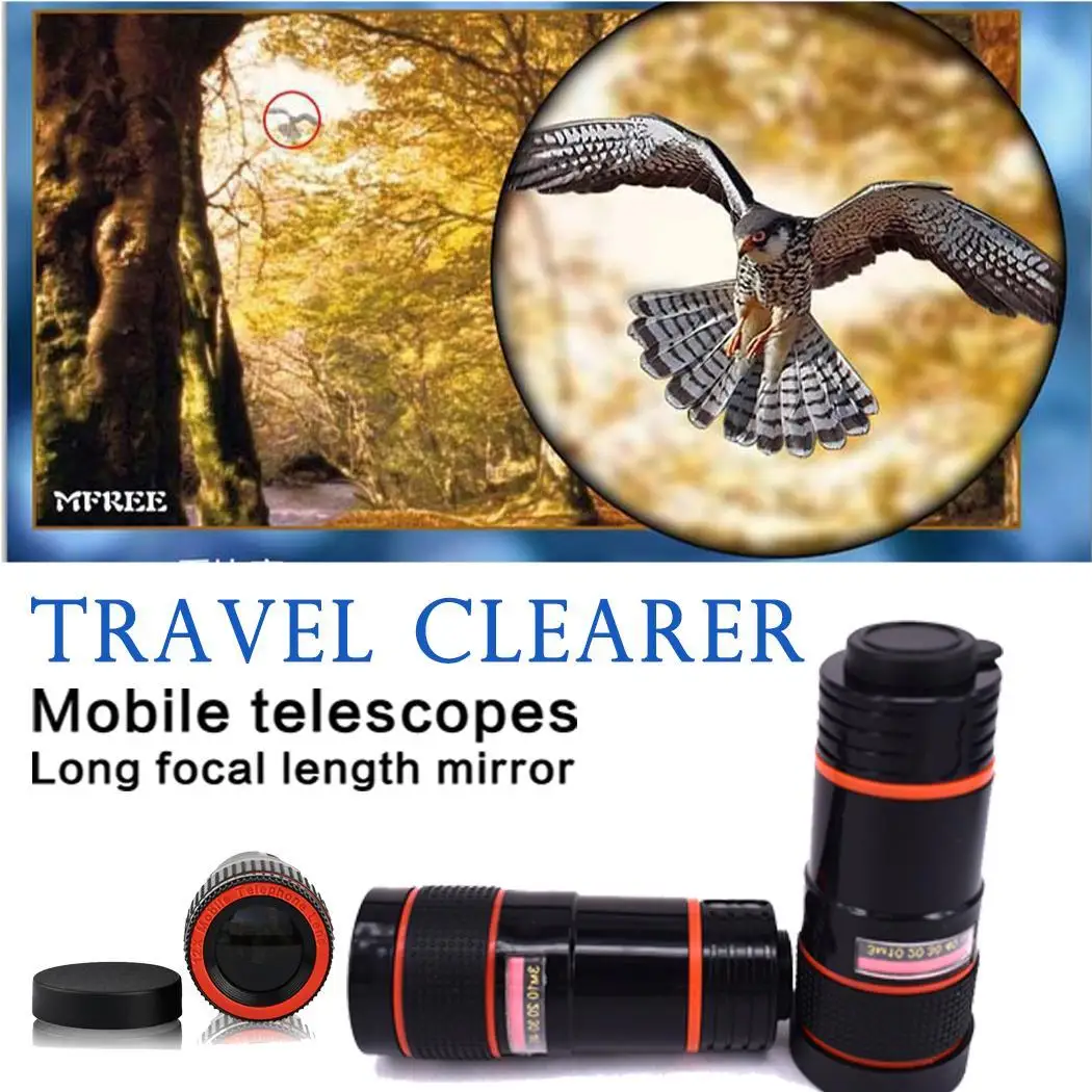 Clip-on Windows Cell Zoom funny photography HD Camera for 8x more Telescope Optical Enjoy Android Phone General | Мобильные телефоны