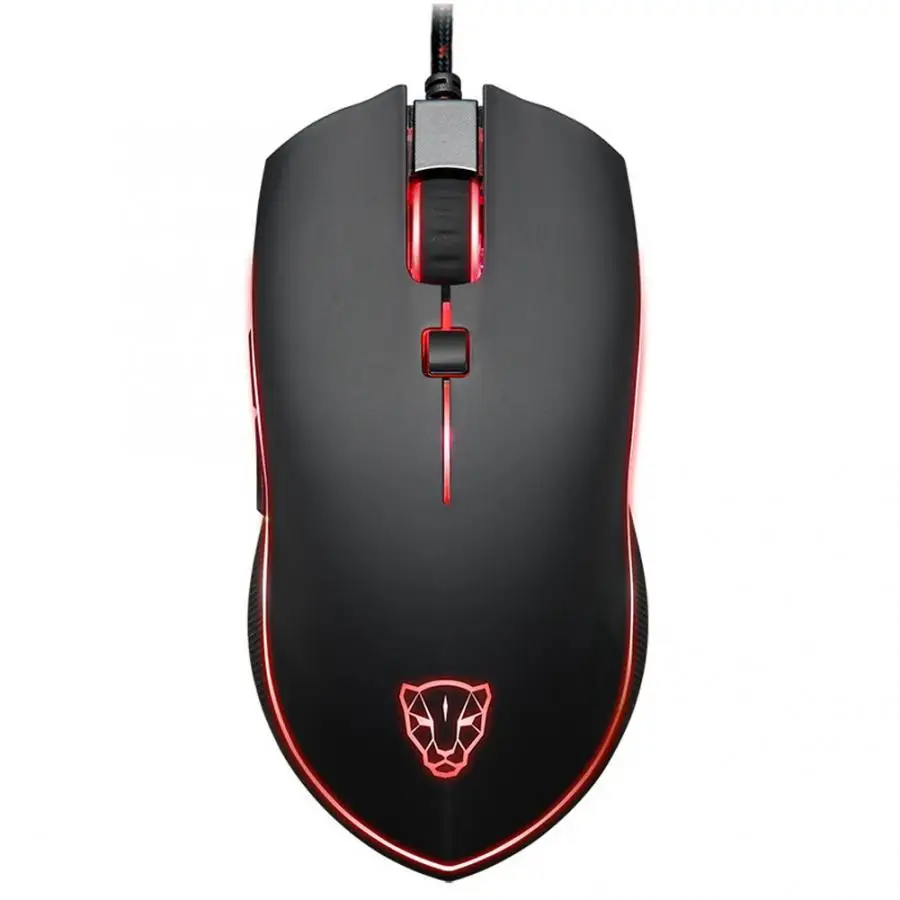 Motospeed V40 4000 точек/дюйм игровая мышь быстрая реакция USB с RGB подсветкой на