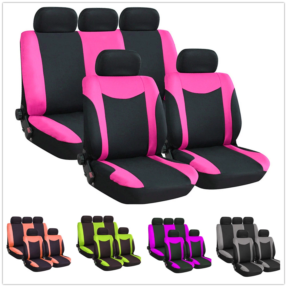 9 шт./компл. Модные женские чехлы на сиденья украшение интерьера автомобиля
