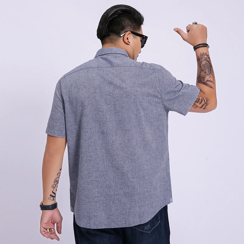 10xl 8xl 6xl 5xl 2018 Summer New Men Shirt Fashion Plaid Printing Male Casual Short Sleeve Large Size Brand Men's Clothing | Мужская