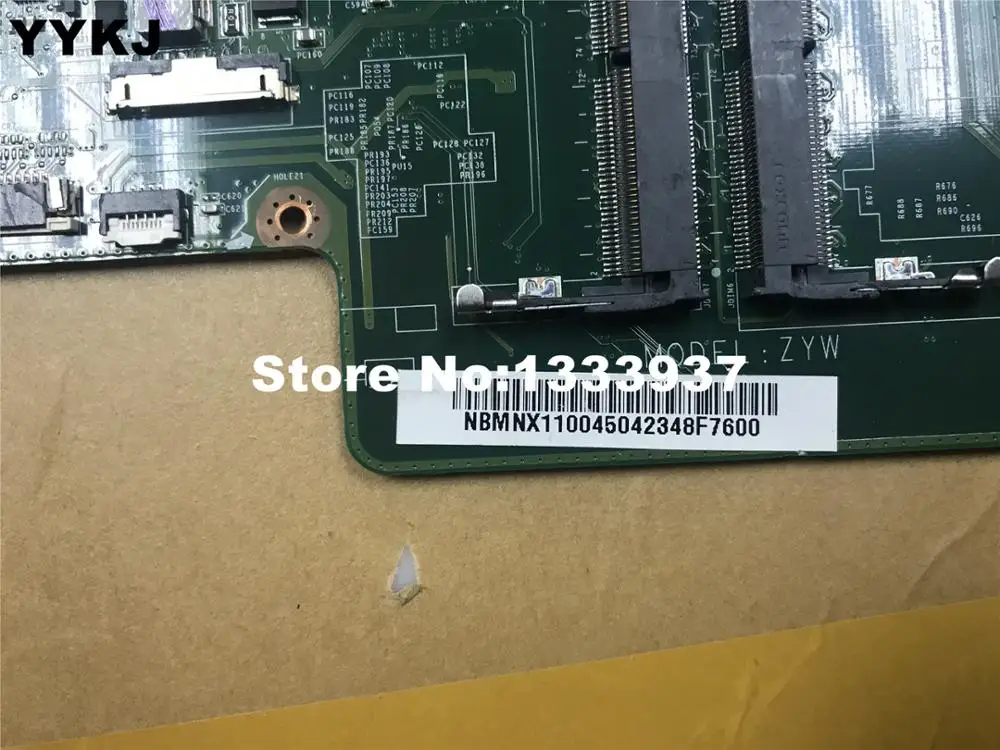 Материнская плата для ноутбука ACER DA0ZYWMB6E0 NBMX1100450 aceller aspire E5-771G E5-771 ZYW материнская