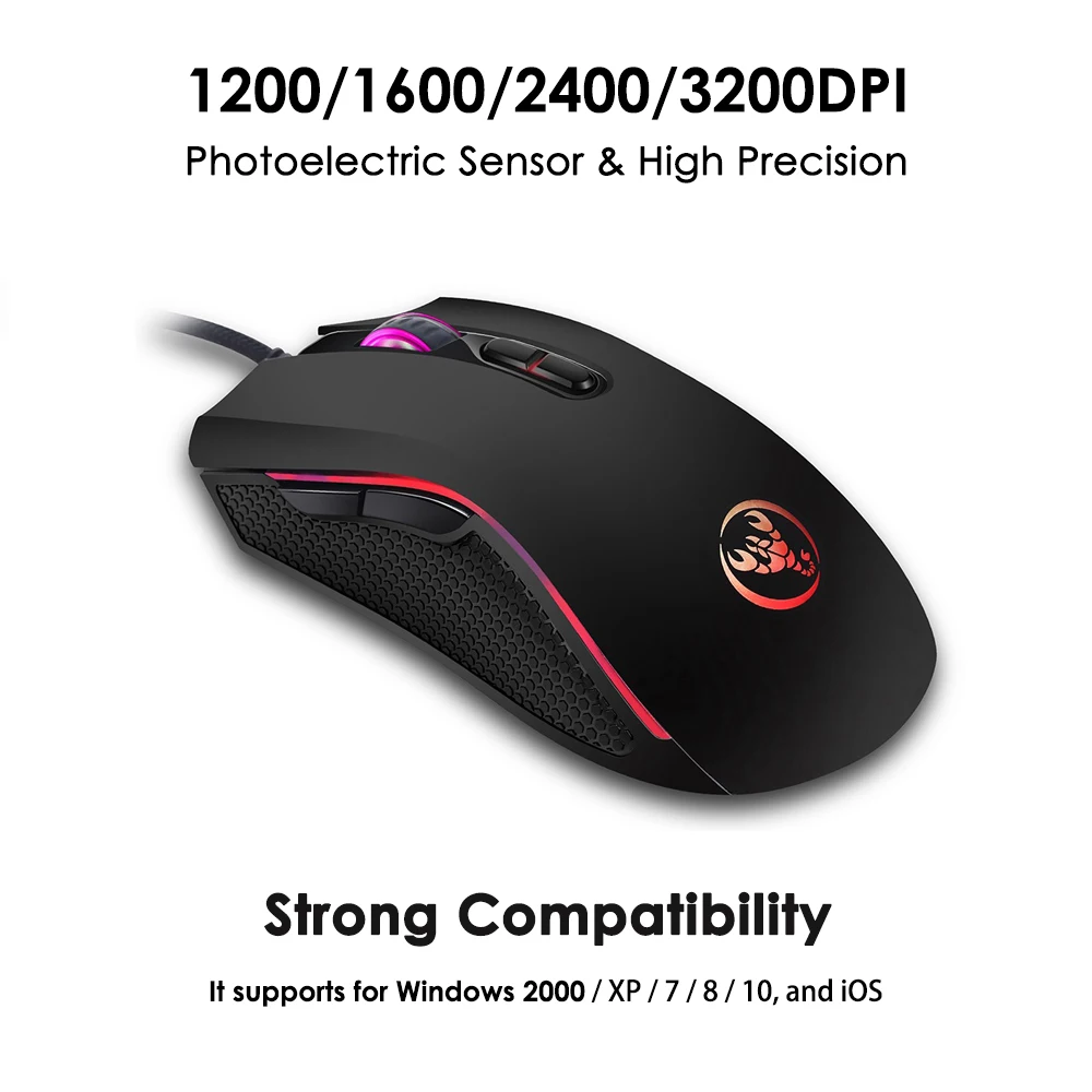 HXSJ J100 + A869 Набор клавиатуры и мыши 35 клавиш Mini USB Проводная 3200 точек/дюйм 7 кнопок