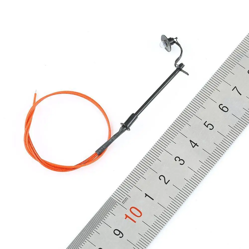 

10Pcs 1:150 N Scale Model Railway Lamppost lamp Garden lights 4.5cm 12V New