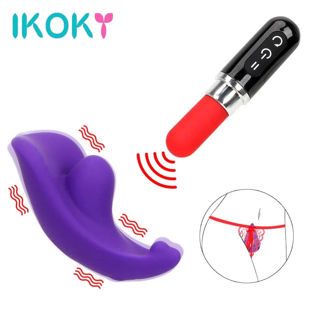IKOKY пригодные для носки трусики вибратор 12 частоты губная помада дистанционное