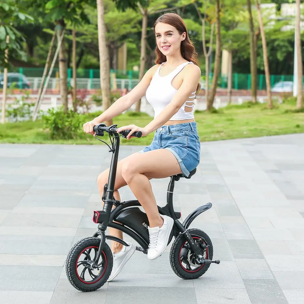 Electric Bike Folding Portable Bicycle Range Adult Student Woman Mini Aluminum Alloy Smart Moped | Спорт и развлечения