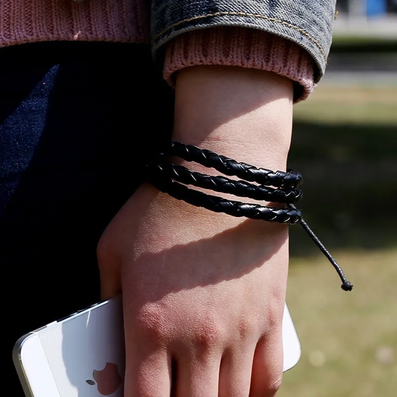 2019 больше круг ткань Для мужчин изделия браслеты для женщин студент прелести
