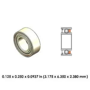 1 шт. SR144TLZN8 3 175*6 35*2 380 мм стоматологические наконечники подшипники ABEC 7 от RainDew|Валы|
