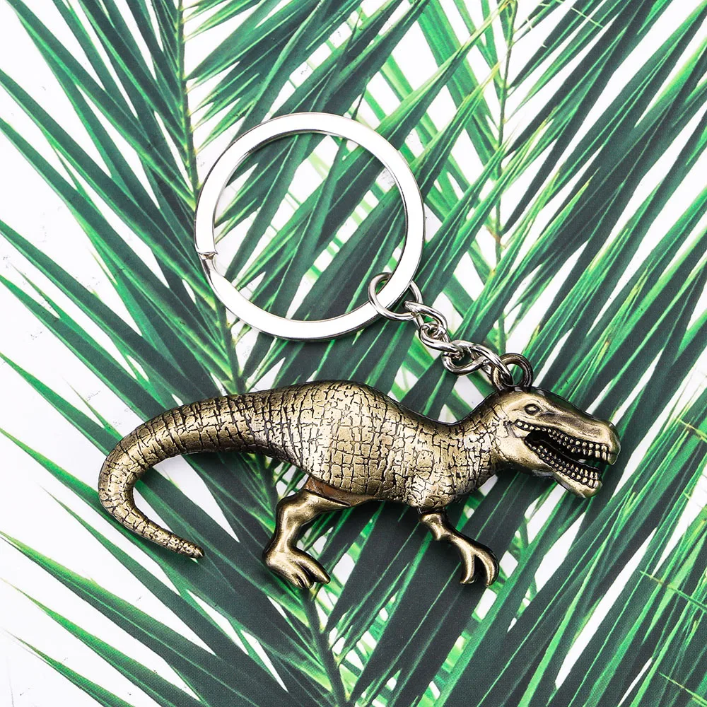 FORAUTO авто брелок автомобиля с динозавром Винтаж металлический для ключей от