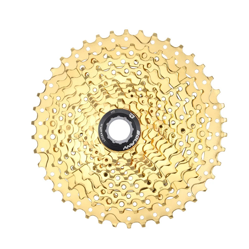 Горный велосипед BOLANY 11 скоростей Золотой шлем 11-42T Сверхлегкий золотой Freewheel