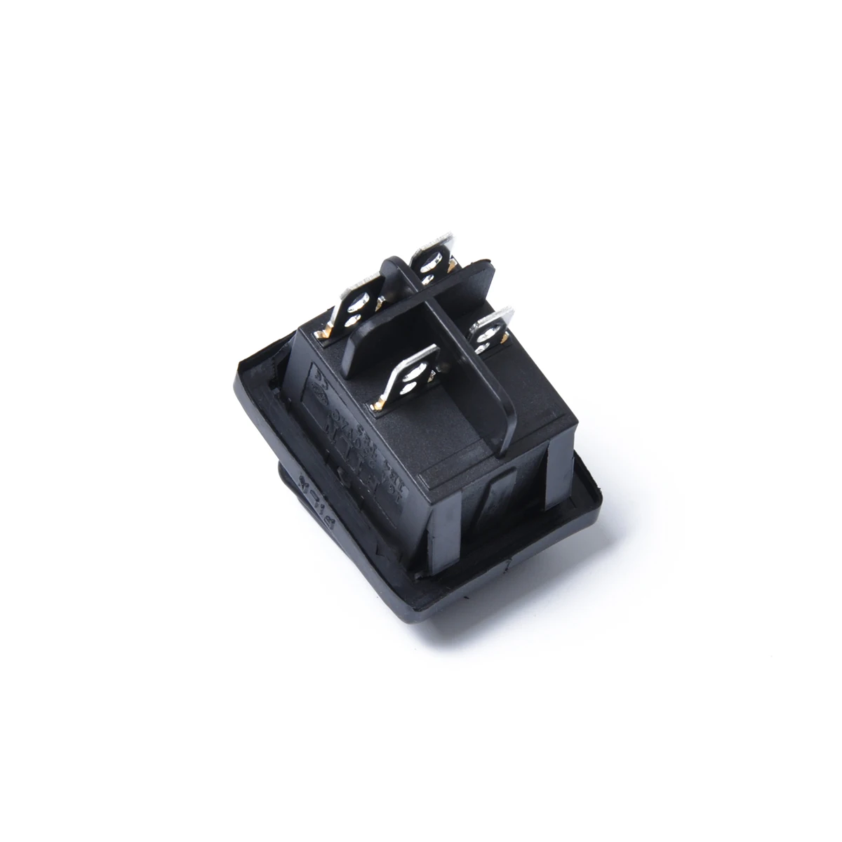 12V 4 контактный автомобиль кулисный переключатель черная крышка 22x30 мм